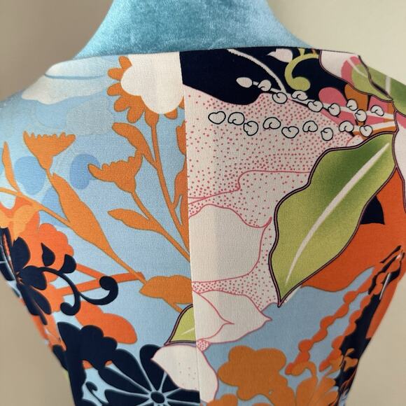 London Times Women 12 knee length Stretch Retro 70s Colorful Excellent! - Picture 6 of 15